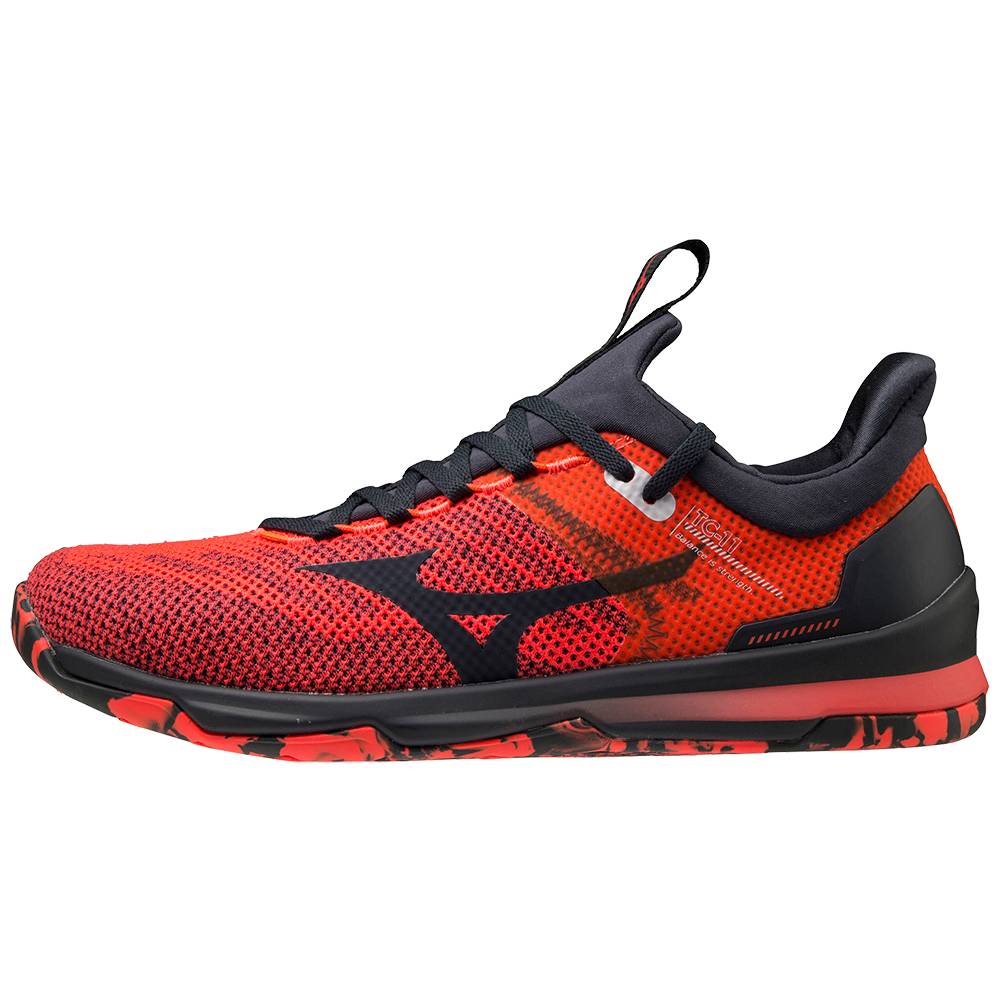 Panske Botasky Mizuno TC-11 Červené/Čierne Vypredaj QSMY41602